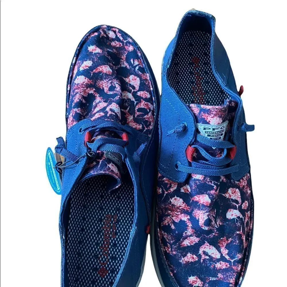 Columbia | Men's PFG Bahama Vent Loco Relaxed Fishing Shoes Blue Fish | 11 NWT